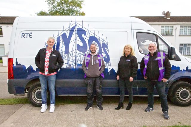 The DIY SOS cast with MCS Carpets